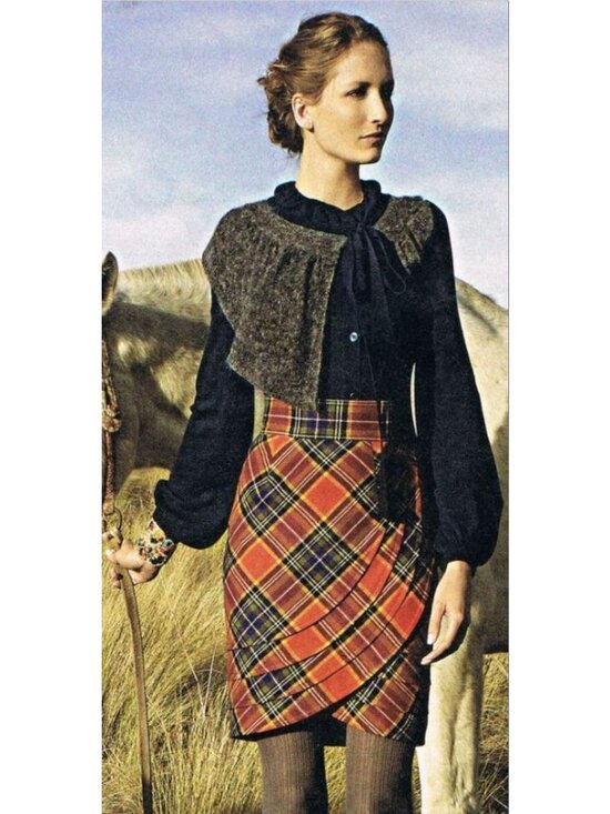 Anthropologie Dresses & Skirts - Anthropologie Plenty by Tracy Reese Easy Keeper Plaid Tulip Skirt 2 Preppy Retro